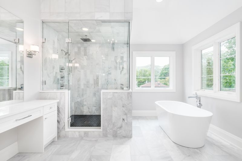 Walk-in Shower Featuring Zen-inspired Design